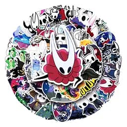 Стікерпак Порожній лицар Шовкова пісня Набір наклейок GeekLand Hollow Knight Silksong 50 штук