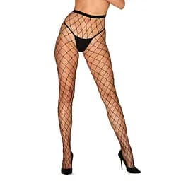 Колготки Obsessive Garter S812 XL/XXL черный
