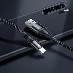 Кабель Hoco X50 Excellent charging data cable for Type-C Чорний - мініатюра 2