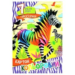 Набір кольорового картону А4 АП-1101-5, 7 аркушів 230 г/м2