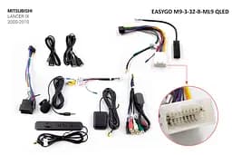 Штатна автомагнітола EasyGo M9-3-32-B-ML9 QLED Mitsubishi Lancer - мініатюра 2