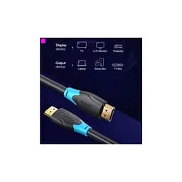 Кабель мультимедійний HDMI M to HDMI M 3.0m black Vention (AACBI) - мініатюра 5
