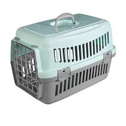 Переноска AnimAll CNR-102 для котів та собак сіро-м'ятна 48.5×32.5×32.5 см