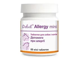 Вітамінно-мінеральна добавка для собак та котів Dolfos Dolvit Allergy 1 таблетка