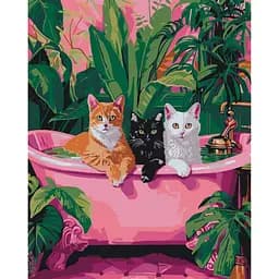 Картина за номерами "Коти у ванній" 11692-AC 40x50 см