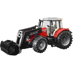 Іграшкова машинка Bruder Трактор Massey Ferguson 7624 з переднім навантажувачем 1:16 (03047)