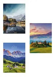 Комплект 3 шт загальних зошитів. Зошит Школярик А4 80 арк. у клітинку 5237 4823088240955