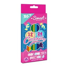 Карандаши цветные Yes Sweet Cream, 12/24 цвета