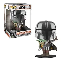 Ігрова фігурка Funko Pop! Мандалорець у хромі з малюком, 25 см (49931) - мініатюра 4