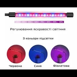 Фітолампа потрійна від юсб з таймером повний спектр 30 Вт (51724) - мініатюра 6