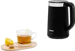 Gorenje Електрочайник 1.7л, Strix контроль, LED дисплей, чорний - мініатюра 9