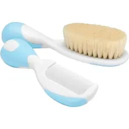 Набор Chicco: щетка натуральная и расческа, голубой (06569.20)