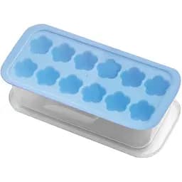 Форма для льоду Stenson R92456 з контейнером блакитна (35514)