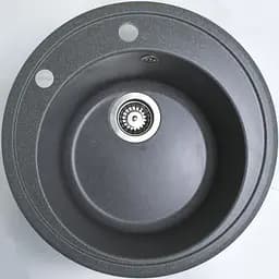 Кухонна мийка Adamant SUN сіра d 510x200 мм, без крила d 51 - мініатюра 2