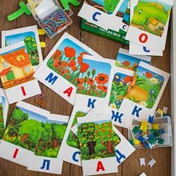 Набір карток Ranok Creative Вчимося читати вдома та в дитячому садочку. Читаємо по буквах 11106015У - мініатюра 7