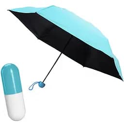 Карманный зонтик в футляре-капсуле UFT Umbrella U1 Light blue