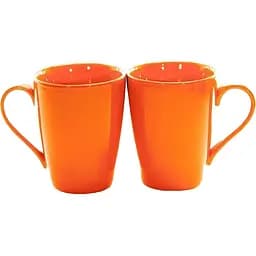 Комплект з двох кухлів Fissman помаранчевий 250 мл (9338)