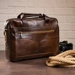 Чоловіча шкіряна сумка Vintage 40х29,5х7 см sum0012312