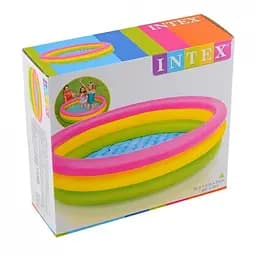 Дитячий надувний басейн Intex  Веселка, 147х33 см