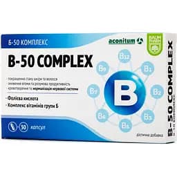 Комплекс вітамінів В-50 Baum Pharm Vitalik 30 капсул