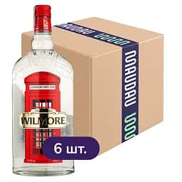 Упаковка джина Wilmore London Dry Gin 37.5% 4.2 л (0.7 л х 6 шт.)