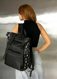 Жіночий рюкзак Sambag Roll Top чорний оксфорд 41 х 30 х 16 см (24238731) - мініатюра 2