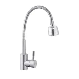 Змішувач для кухні з гнучким виливом Agua Acero-INOX035-2 CV023291 Хром матовий