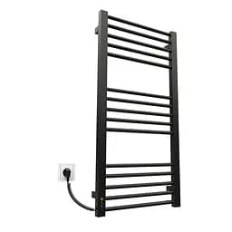 Електрична рушникосушарка Kosser Степ 1000x500 EL ДСТ03EL, Чорний матовий, Ліве