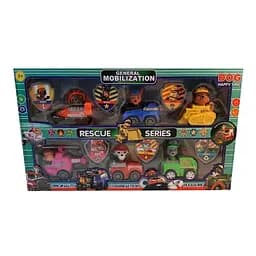 Герої у наборі, 6 героїв з машинками, 48x28x6.5 см