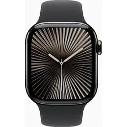 Смарт-годинник Apple Watch Series 10 GPS + Cellular 42mm Slate Titanium Case w. Black Sport Band - S/M (MWXG3) - мініатюра 2