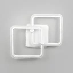 Стельова мінімалістична LED люстра в білому металевому корпусі 50х43 см | Line F | Арт. 2503/2 WT