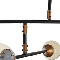 Люстра Brille молекула в спальнюдю E27 60W BK (BL-906C/4) - мініатюра 7