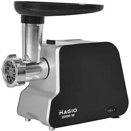 Електрична м'ясорубка Magio MG-268 2 решітки 2 режими 2000 Вт Чорна