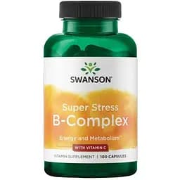 Комплекс вітамінів групи В Swanson Super Stress B-Complex 100 капсул