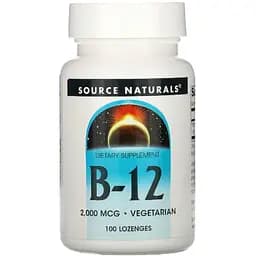 Вітамін В12 Source Naturals 2000 мкг 100 таблеток