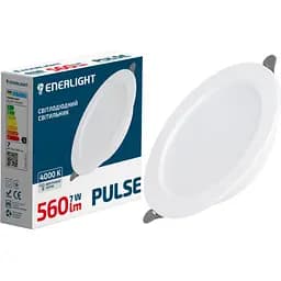 Cвітильник стельовий світлодіодний Enerlight Pulse 7Вт 4000К (PULSE7SMD90N)