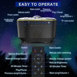 Дитячий проектор Galaxy star Nebula з дистанційним керуванням та таймером - мініатюра 4