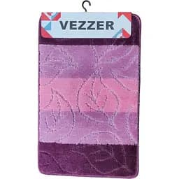 Набір килимків для ванної Vezzer Avangartline 50x80 та 50x40 см рожевий (VZAS05241) - мініатюра 4