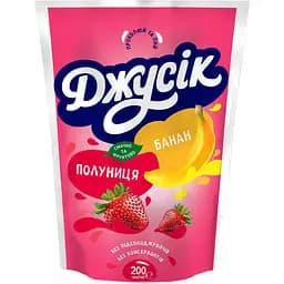Напій соковий Джусік Полуниця банан стерилізований 200 мл