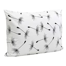 Наволочка Руно Fly white, бязь набивная, 70х50 см, белый с черным (35.114Б_Fly white)