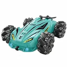 Радіокерована трюкова машина JD 155-15 A-01, парогенератор, підсвічування, музика, акумулятор 3.7V, пульт 2.4GHz, блакитна