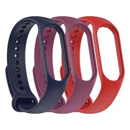 Комплект силіконових ремінців для фітнес браслетів Xiaomi Mi Band 5/6/7, Silicone, utility, зі зручною застібкою, на фітнес трекер та смарт годинник, ArmorStandart (ARM75069) - мініатюра 2