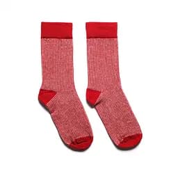 Носки с принтом цветные полосы высокие бесшовные воздухопроницаемые качественные ORGANIC cotton JILL ANTONY Красный, 42-43