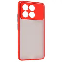 Чехол панель-накладка для Xiaomi Poco X6 Pro 5G, Frosted Matte, красный, противоударный чехол с защитой всего корпуса, термополиуретан TPU + поликарбонат PC, ArmorStandart (ARM73374)