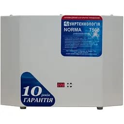 Стабилизатор напряжения тиристорный Укртехнология Norma HV 7.5 7500 Вт 220 В стабилизация 150-300 9 ступеней