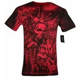Футболка Xtreme Couture by Affliction T-Shirt Headhunter Red Tattoo Biker 4XL