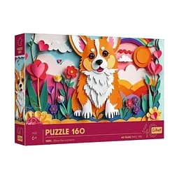 Пазл "Песик" 160 елементів 40050 Trefl, 40-річний ювілей Трефл/Мистецтво з паперу в коробці (5900511400502)