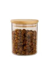 Банка для зберігання з бамбуковою кришкою. Органайзер для круп [MD]