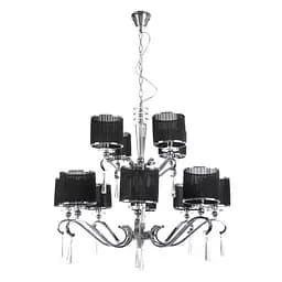 Люстра підвісна Brille з абажуром класична E14 60W CH (BCL-310S/12)