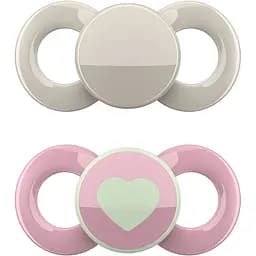 Пустышка ортодонтична Dentistar для девочки 0-6 месяцев 2 шт